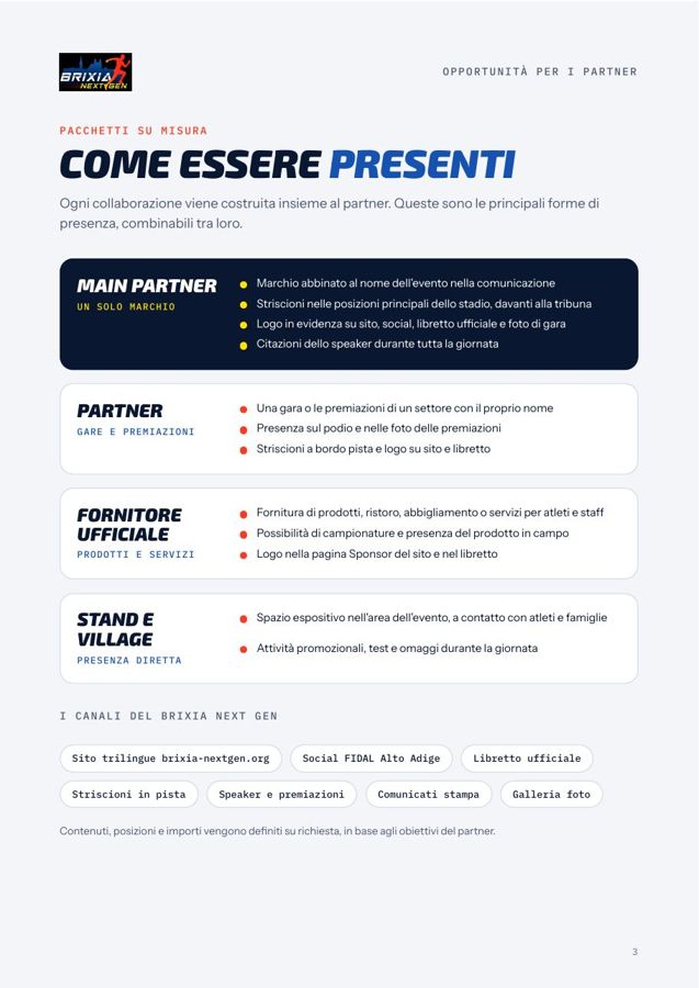 Media kit, pagina 3: opportunità